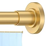 CorkLatta Gold Shower Curtain Rod 31 to 104 Inch,1