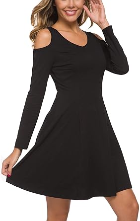 cold shoulder little black dress