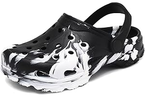 COFOPO Boys and Girls Graphic Clogs for Kids,Unisex Eva Mules for Big Kid,Little Kid,Boy and Girl Closed Toe Slide Sandals