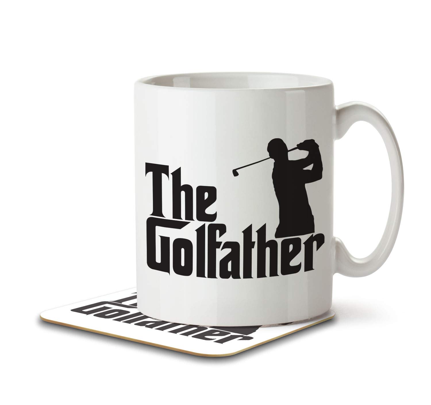 The Inky Penguin - The Golfather - Golfing, Dad Mug and Coaster, Ceramic, 11fl. oz.