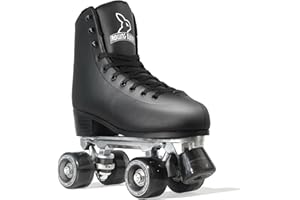 RollingBunny Roller Skates for Women Girls - Classic High-Top PU Leather Quad Roller Skates for Outdoor and Indoor, ABEC-7 Bearings, Ankle Support, Solid and Comfortable