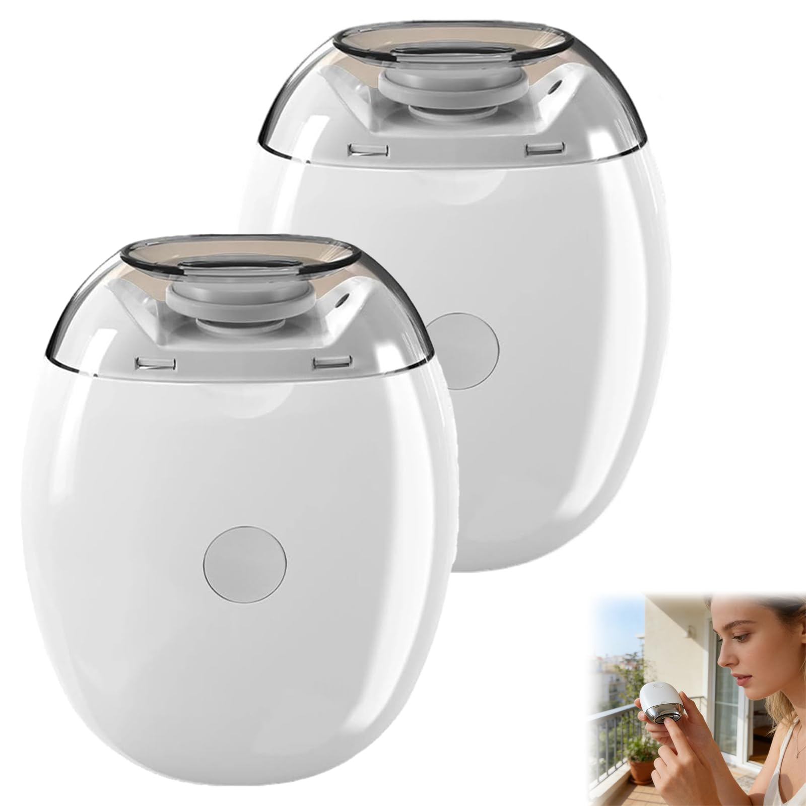 Photo 1 of 2026 New Automatic Fingernail Grinder, Electric Nail Clippers with LED Light & 3 Speeds, 360° Silent Auto Fingernail Cutter and Polishing, Trimmer for Whole Family ?White,2PCS?