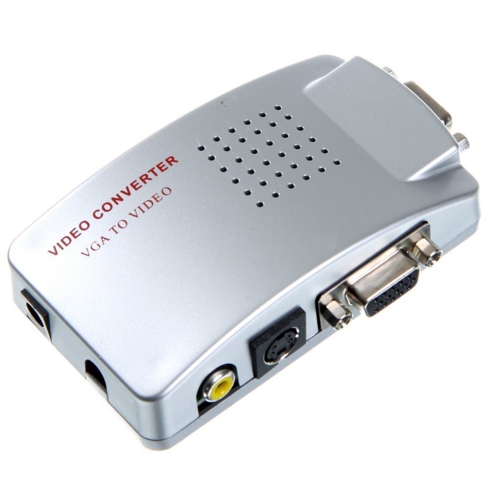 TEMPO DI SALDI Video Adapter Converter from Vga to Av, Rca,S-Video for Monitor PC Projectors