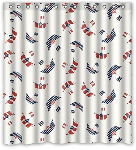 Sagatek Polyester Sea Shower Curtains Width X Height / 66 X 72 Inches / W H 168 By 180 Cm Best Choice For Wife Kids Girl Wife Mother Birthday. Wipe Clean - Fabric
