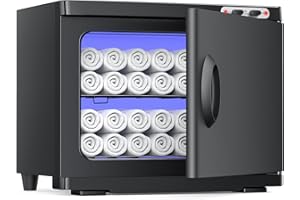 HYTOBP Hot Towel Warmer for Spa, Thermostatic Towel Heater, 2-in-1 Professional Mini Towel Warmer, Beauty Salon and Spa Towel Warmers for Facial.(20L-Black)