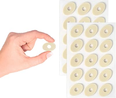 Siqian Corn Pads for Feet 30 Pcs Soft Latex Foam Cushions 2 Sheets 15 Pcs