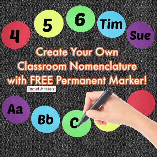 Original Carpet Markers for Teachers by Abaco Brands 30 Pack of 5