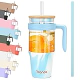 Tronco 40oz Glass Tumbler with Handle, Glass