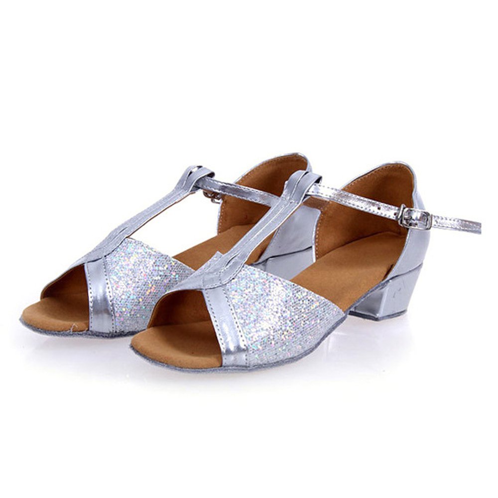 BOZEVON Primavera e Estate Scarpe da Ballo Latino da Bambina con Paillettes  Scarpe per bambine e ragazze urban-earth.co.uk