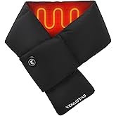 Venustas Heated Down Scarf with Battery, 20H Long Lasting Warmth, 90% White Duck Down Heated Neck Warmer for Women Men