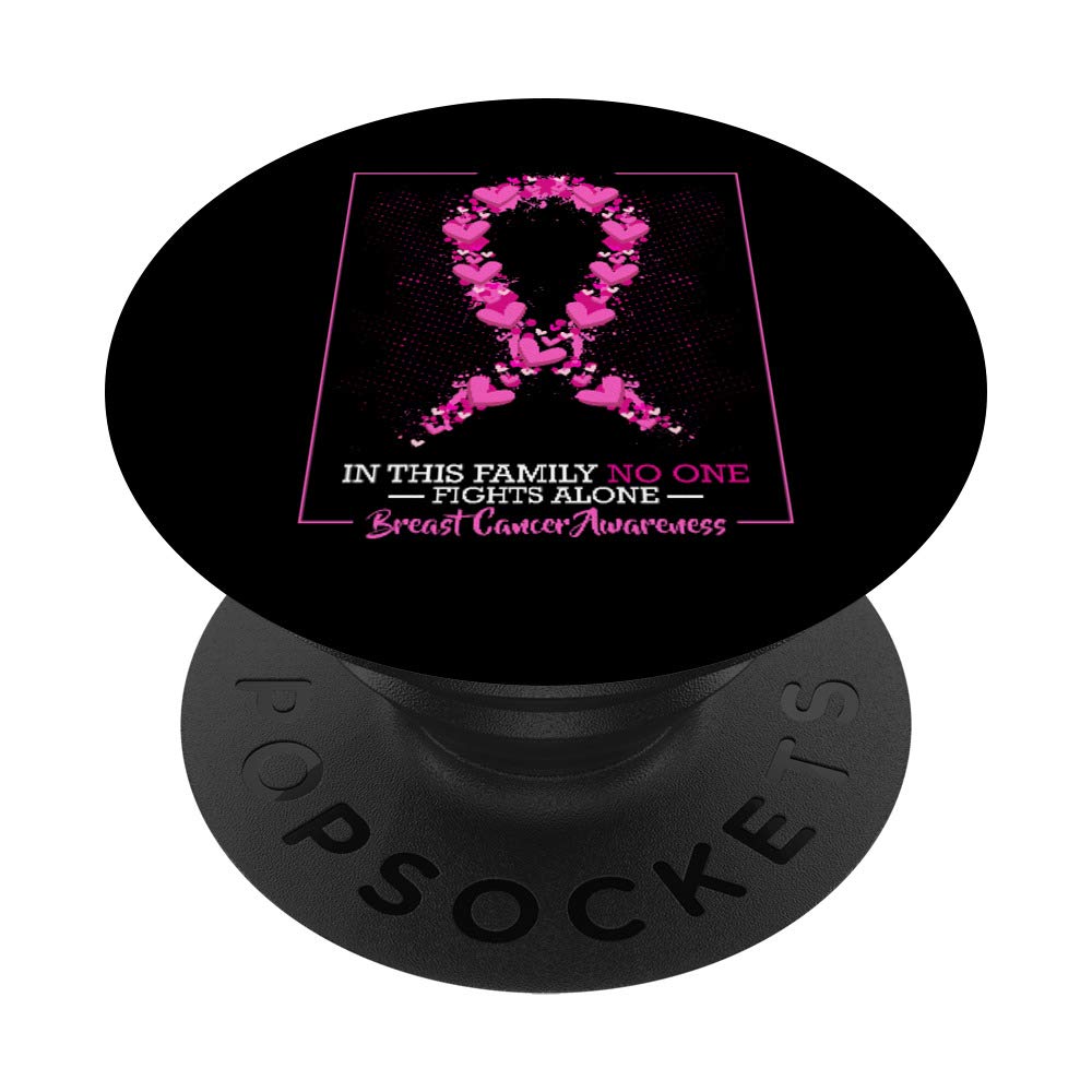 Breast Cancer Spread Awareness Month Pink Ribbon Apparel PopSockets PopGrip: Swappable Grip for Phones & Tablets