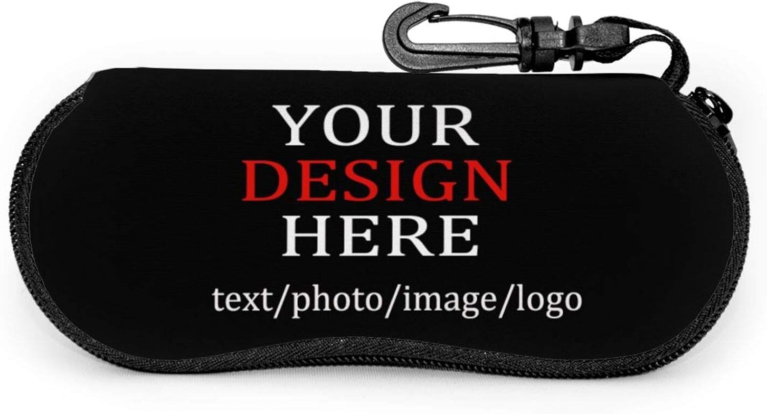 Custom Eyeglasses Case, Personalized Text Photo Ultra Light Portable