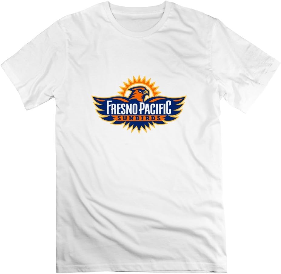 ZhiXiong Mens Crew Neck Fresno Pacific University Tee Shirts