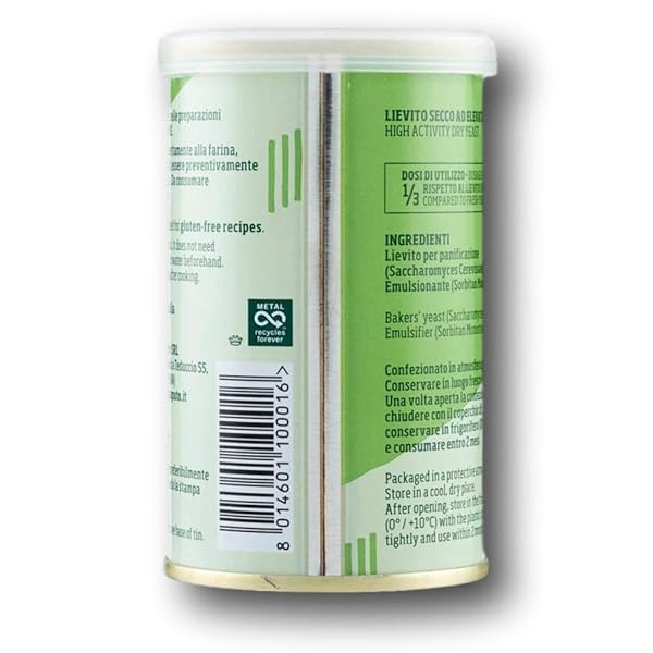 ANTIMO CAPUTO LIEVITO ACTIVE DRY YEAST 3.5 OUNCE CAN – MADE IN ITALY – PERFECT WITH 00 FLOUR