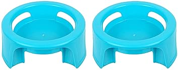 Heart Home Plastic 2 Pieces Multipurpose Plant Pot Water Pot Gas Cylinder Stand (Green) - CTHH013135