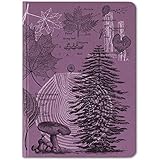 Cognitive Surplus Forest at Dusk Botanical Illustration Notebook. (Large Size, Dot Grid, 100% Recycled, Bullet Journal)