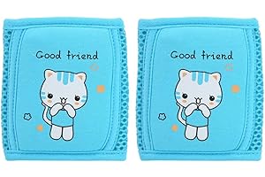 TNFEEON Baby Crawling Knee Pads, Soft Leg Safety Protector Accessories for Toddler Kids Baby Girls Boys Unisex(Blue)