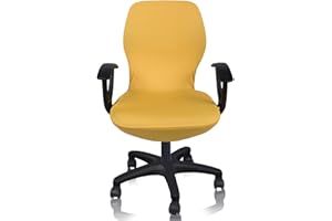 Deisy Dee Computer Office Chair Covers Pure Color Universal Chair Cover Stretch Rotating Chair Slipcovers Cover ONLY Chair Co