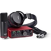 Focusrite Scarlett Solo Studio 4th Gen USB Audio Interface Bundle for the Songwriter, Guitarist, Vocalist or Producer with Co