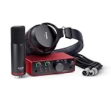 Focusrite Scarlett Solo Studio 4th Gen USB Audio Interface Bundle for the Songwriter, Guitarist or Vocalist with Condenser Microphone and Headphones for Recording, Songwriting, and Podcasting