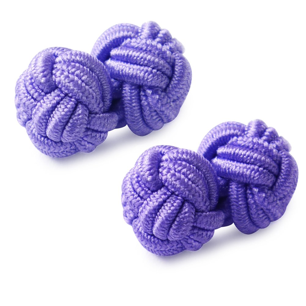 HONEY BEAR Mens/Women Silk Knot Cufflinks,Round for Shirt/Dress Business Wedding Gift