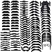 108 PCS Fake Mustaches, Mustache Party Supplies Costume Facial Hair Face Mustaches Bulk Fakes Mustache Kids Self Adhesive Novelty for Adults Mexican and Cinco de Mayo Party Costume