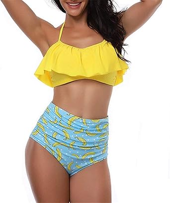 Nest Home Mere Et Fille Famille Maillot De Bain Femme Bebe Fille Licou Ebouriffer Bikini Haut Bas Maillot De Bain Tenue De Plage Amazon Fr Vetements Et Accessoires