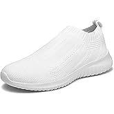 TIOSEBON Women's Walking Sock Shoes Elastic Knit Lightweight Slip on Breathable Yoga Sneakers