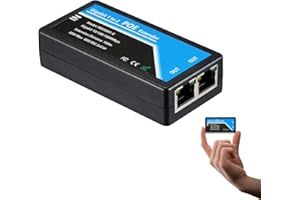 Revotech Gigabit 2 Port POE Extender, IEEE 802.3af/at PoE+ Standard, 10/100/1000Mbps, POE Repeater 100 Meters(328 ft), Extend