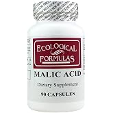 Ecological Formulas Malic Acid 600 Mg, White, 90 Count
