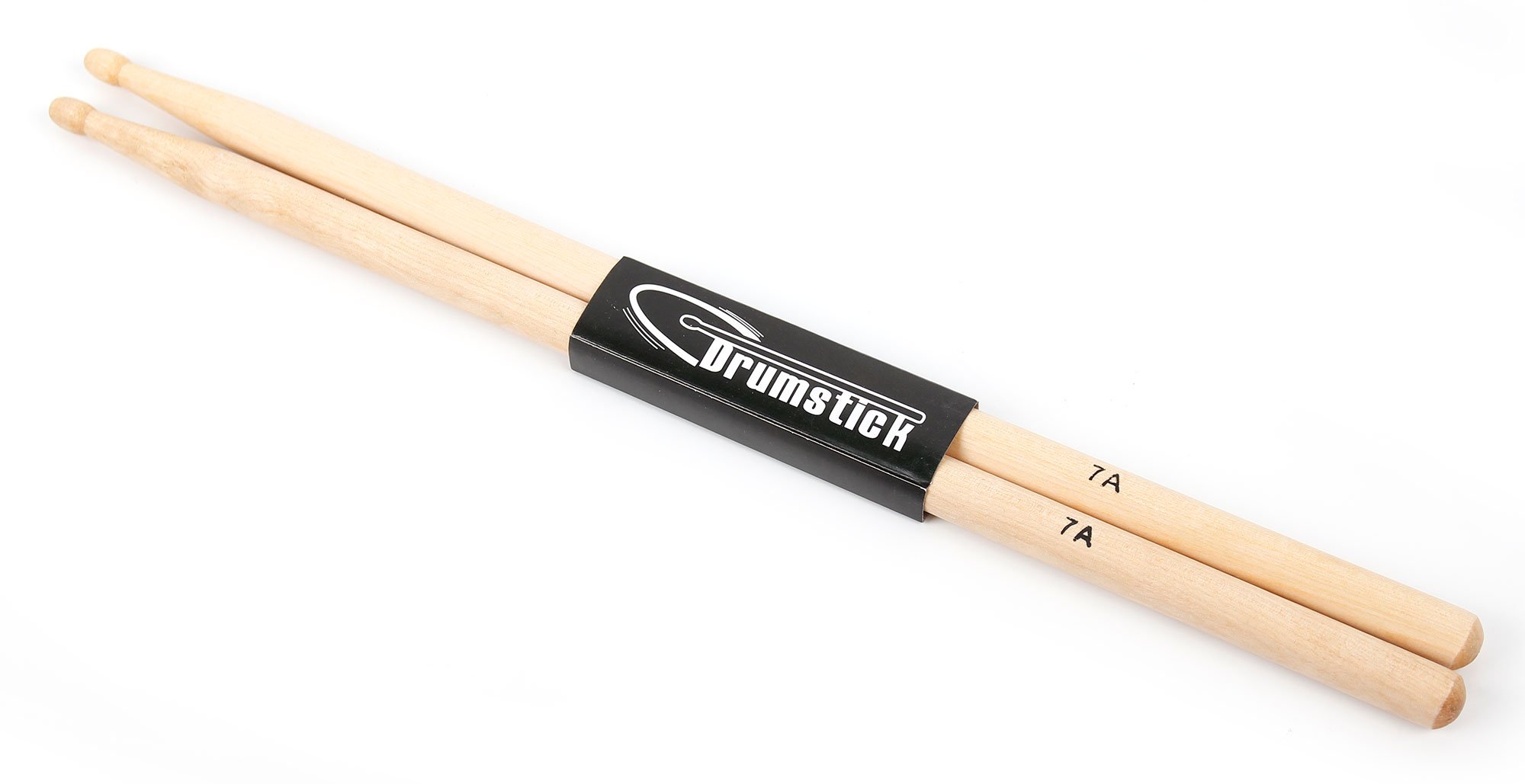 Bray 7A Top Grade Hard Wearing Maple Dum Beater Drumsticks (Pair) With Wooden Tips
