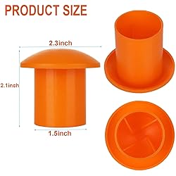 Acrux7 Rebar Caps 60Pcs Rebar Safety Caps Plastic