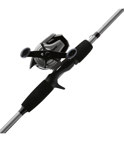 Abu Garcia Black Max EZ Cast 6' Baitcast Fishing Rod and Reel Combo, 2-Piece Rod, Graphite Composite Rod Blank Construction, Comfortable and Durable EVA Handles : Sports & Outdoors