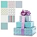 Everyday Peek-Proof Flat Wrap Sheets - 8 sheets (1 of each design), each sheet is 22