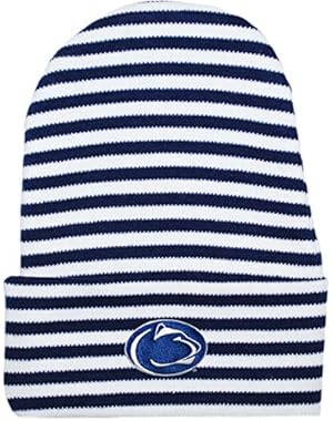 Pennsylvania State University Nittany Lions Striped Newborn Knit Cap by