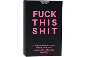 DUMBEN Inspirational Gifts for Women Funny Small Birthday Gifts for Women Best Friend Sister Daughter Bestie BFF Coworker Woman Friends Female Unique Badass Daily Affirmation Cards for Women (FU*K THIS SH*T)