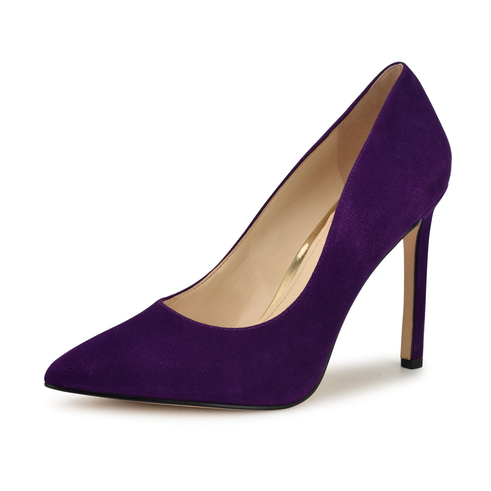 Nine West Women’s Tatiana Pump, Purple Suede 506, 5.5