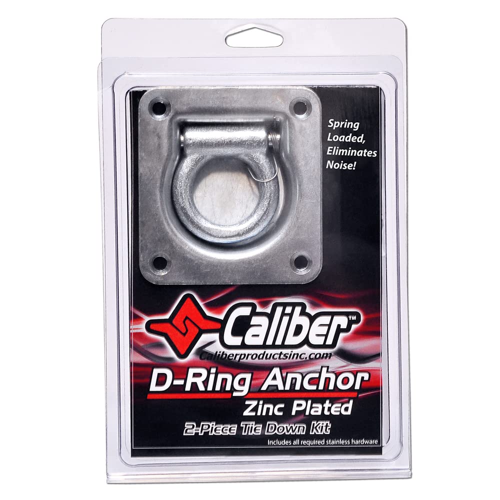 Caliber Stainless Steel Trailer D-Ring Anchor Kit - Zink Coated 13520