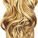 Knockout Hair 20-Inch Halo Hair Extensions, Fiber Wavy, 150 Grams, Dark Golden Blonde/Lt Bld Mix - #27HY/86