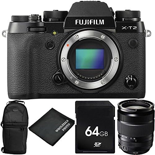 Fujifilm X-T2 Mirrorless Digital Camera (Body Only) with Fujifilm XF 18-135mm f/3.5-5.6 R LM OIS WR Lens Bundle