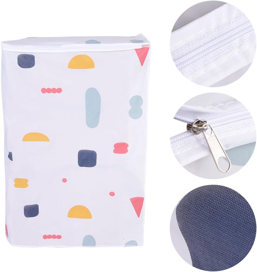 GLOGLOW Washing Machine Cover, Dust for Top/Front Load Washer Dryer Washing Appliance Dustproof Zipped Protector(Top Load) - Image 5