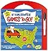 Peaceable Kingdom Get Going, America Write and Wipe Games To Go! Activity Book