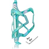 Corki Cycles Heavy Duty Bike Water Bottle Holder, Lightweight Aluminum Cage Shockproof Design for Road Mountain Gravel Bikes, Holds 18-30 oz, 1-Pack Colorful Aqua