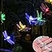 Outdoors Solar LED String Lights, GRDE® 16.4 Feet 20 LED Solar Powered Dragonfly Fair Lights Lighting and Decoration for Holiday Christmas Garden Patio Lawn Fence Yard, Multi-colors