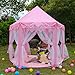 WESTLINK Princess Castle Play Tent House for Girls Indoor Outdoor Toy 56 x 54 inches Pink