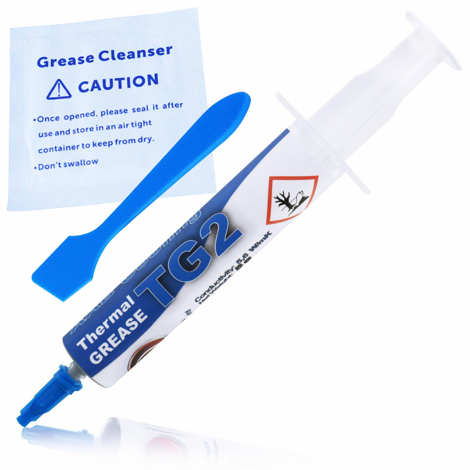 AABCOOLING Thermal Grease 2-8g - Thermal Compound Paste for Heat Dissipation From CPU, Heatsink Compound, Silver Thermal Paste, CPU Thermal Paste, Processor Paste 5,6 W/mK