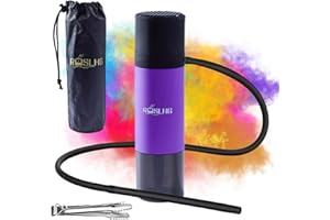 ROSLHG Portable Car Hookah Set Portable Purple Cup for Travel, Hookah set with Everything,Easy Assemble & Storage Hookah Set with Portable Bag
