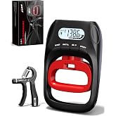 Grip Strength Tester Trainer - Electronic Hand Dynamometer of 400lbs/180kg &amp; Grip strengthener with Adjustable Resistance for Sport