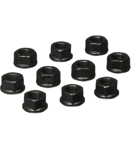 Qty 10pcs) 7/16-20 All Metal Fine Thread Flange Lock Nuts 7