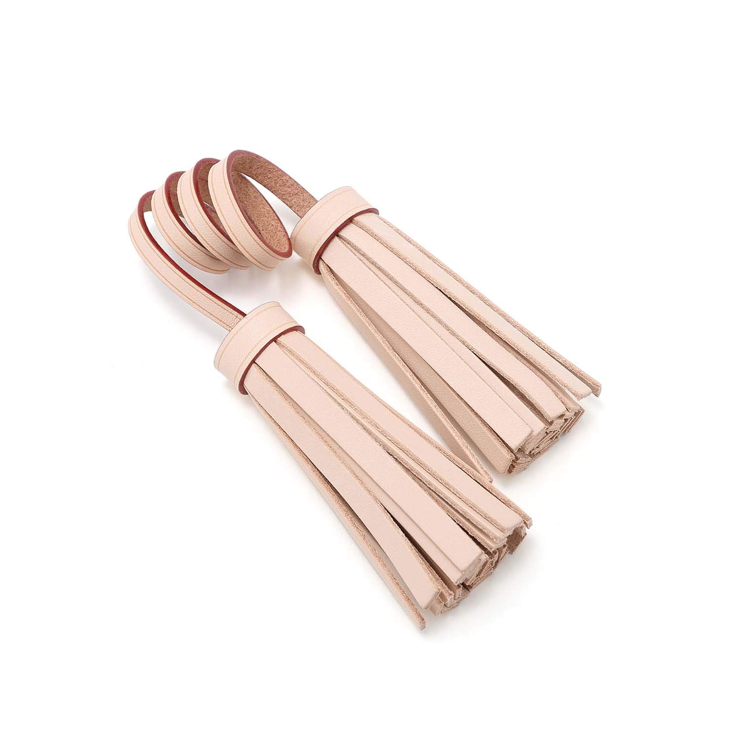 Senral Handmade Vachetta Leather Mini Tassel to Dress Up Pochette Eva Clutch Wallet